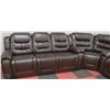 Image 5 : NEW BROWN LEATHERETTE RECLINING DELUXE SECTIONAL