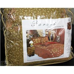 NEW PARSSI 7 PIECE COMFORTER SET-QUEEN SIZE