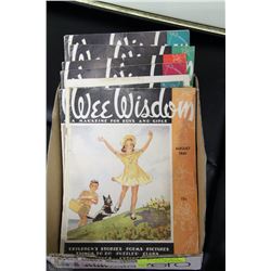 BOX OF 1940'S WEE WISDOM MAGAZINES