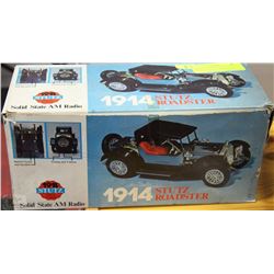 SOLID STATE 1914 STUTZ REPRODUCTION RADIO IN BOX