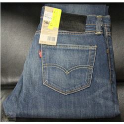 MENS LEVIS 508 30X32 REG TAPERED FIT MED BLUE