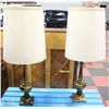 Image 1 : PAIR OF BRASS LAMPS