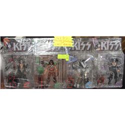 COLLECTIBLE KISS MOVEABLE  ACTION FIGURE SET WITH