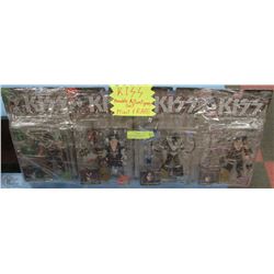 COLLECTIBLE KISS MOVEABLE  ACTION FIGURE SET WITH