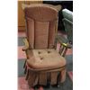 Image 1 : WOOD GLIDER-ROCKER CHAIR WITH COVER