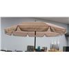 Image 1 : PATIO UMBRELLA W/STAND - BROWN