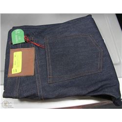 MENS UNBRANDED UB201 29X34 BLUE TAPERED JEANS