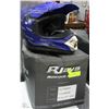 Image 1 : RJAYS MOTORCYCLE HELMET YOUTH- LRG BLUE/LGHT BLUE