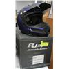 Image 1 : RJAYS MOTORCYCLE HELMET YOUTH - XLRG BLK/BLUE