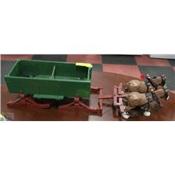 HANDMADE BOBSLED HAULED BY TEAM OF CLYDESDALE