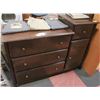 Image 1 : SOLID WOOD 2 LEVEL 4 DRAWER 1 CABINET DRESSER W/
