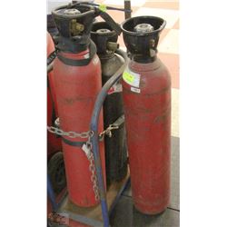 OXY-ACETYLENE CART WITH THREE TANKS