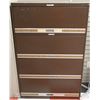 Image 1 : BROWN 4 DOOR FILING CABINET