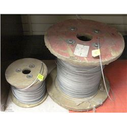 TWO ROLLS OF VARIOUS SIZED CABLES