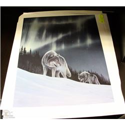PRINT "HUNTERS LIGHT " BY DES MCCAFFREY 20"X23"