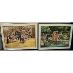2 FRAMED PRINTS BY MICHAEL GENTRY INCLUDING