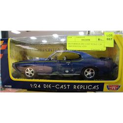 MOTORMAX DIE CAST SCALE 1:24 1969 PONTIAC GTO