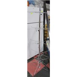 RETAIL SWIVEL HANGER RACK 65"H