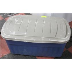 LARGE BIN W/CAMPING SUPPLIES - 2 SLEEPING