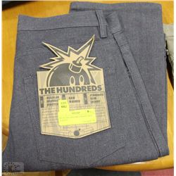 MENS THE 100'S GREY JEANS 30X32  SLIM FIT