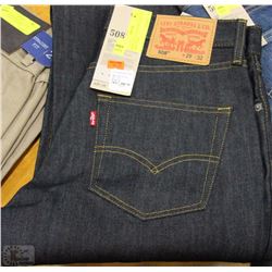 MENS LEVIS 508 29X32 REG TAPERED DARK JEANS
