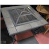 Image 1 : FIREPIT 34"L X34"W X 18.5"D WITH SLATE TILE DECOR