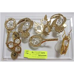 7PC SET OF AUSTRIAN CRYSTAL WINDOW SUN CATCHERS