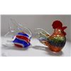 Image 1 : 2 ART GLASS FIGURINES