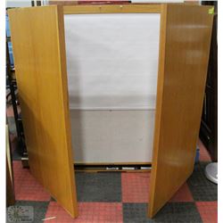BOARDROOM CABINET WITH PROJECTOR SCREEN AND