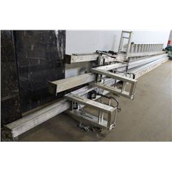 THREE 24' SIDING POLES, THREE PUMPJACKS,THREE