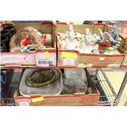 THREE FLATS OF ASSORTED ESTATE MISC