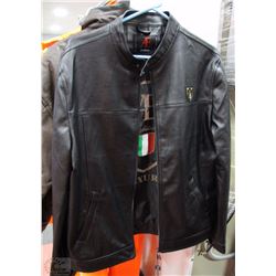 NEW EMPORIO FAUX LEATHER JACKET SIZE LARGE