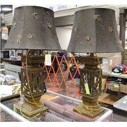 PAIR OF 30" SHOWHOME TABLE LAMPS (HEAVY)