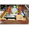 Image 1 : TRAY OF COLLECTIBLE GAMES AND MORE