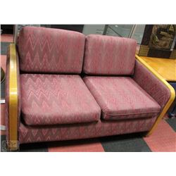 OFFICE 2 SEATER LOUNGE CHAIR ROSE COLOR