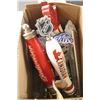 Image 1 : BOX OF DRAFT  BEER PULLS INCLUDING COORSLITE,