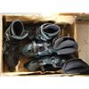 Image 1 : BOX W/TWO PAIRS OF ENKOR ROLLER BLADES,