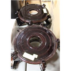 2 ORNATE DECORATIVE PLANT STANDS