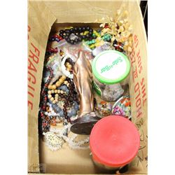 3 BOXES OF ASSORTED TREASURES INCLUDING,AGATE