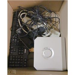 BOX OF COMPUTER ACCESSORIES
