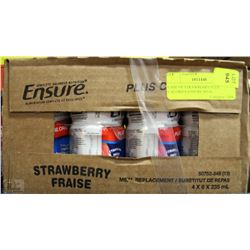 CASE OF STRAWBERRY PLUS CALORIES ENSURE MEAL