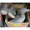 Image 1 : SET OF 4 CONCRETE DUCKS 17", 14", 6.5", 4.5"