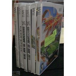 BUNDLE OF 5 NINTENDO WII GAMES