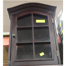 WOOD+GLASS WALL CABINET 20" TALL