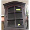 Image 1 : WOOD+GLASS WALL CABINET 20" TALL