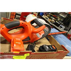BLACK+DECKER ELECTRIC HEDGE TRIMMER WITH CHARGER