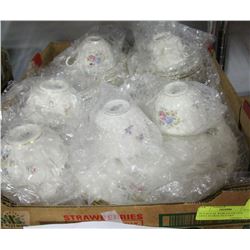 7PCS ROYAL WORCESTER FINE CHINA FLORAL PATTERN