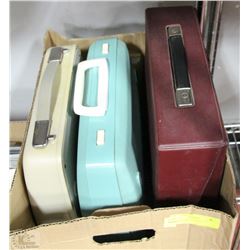BOX W/3 VINTAGE MANUAL TYPEWRITERS