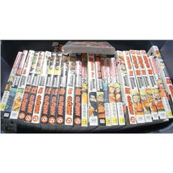 BOX OF 26 NARUTO ANIME BOOKS