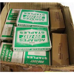 18 BOXESOF  INDUSTRIAL STAPLES 5000